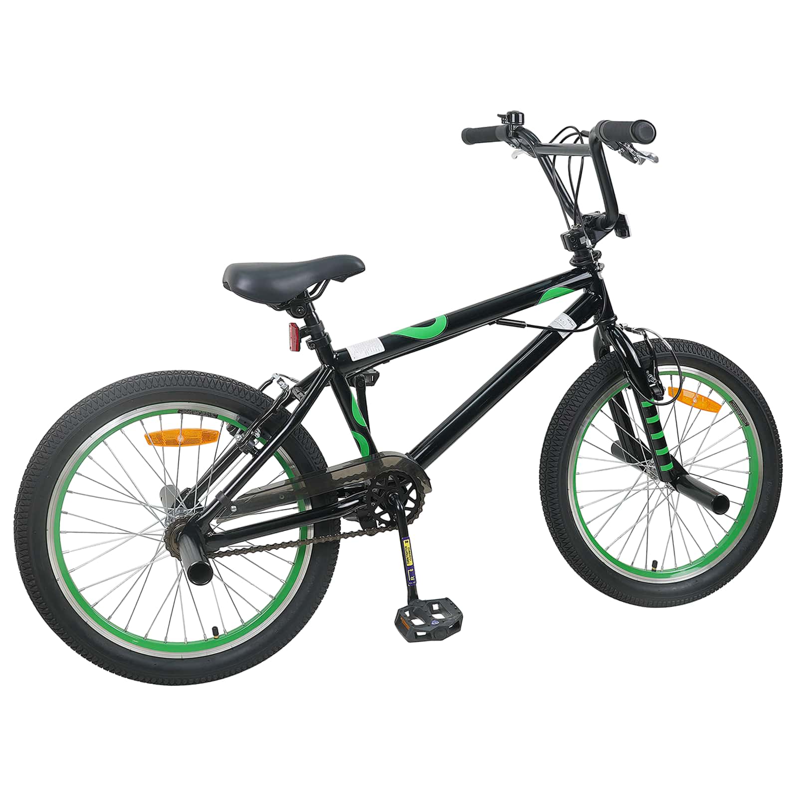 vidaXL BMX Fiets 20 Inch voor boven de 9 jaar Zwart