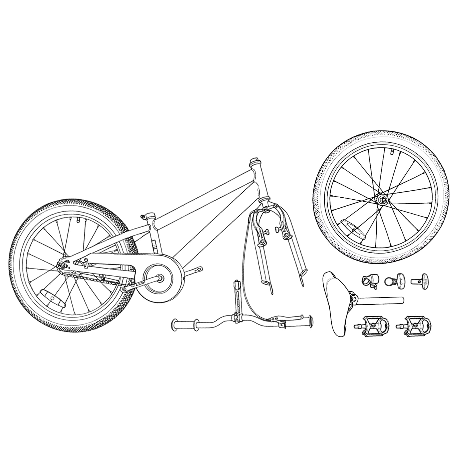 vidaXL BMX Fiets 20 Inch voor boven de 9 jaar Zwart