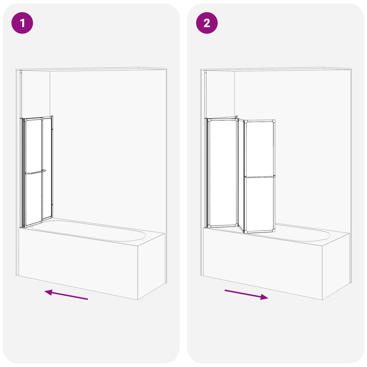 vidaXL Douchescherm Vouw Other Zwart 120 x 70 x 137 cm Aluminium