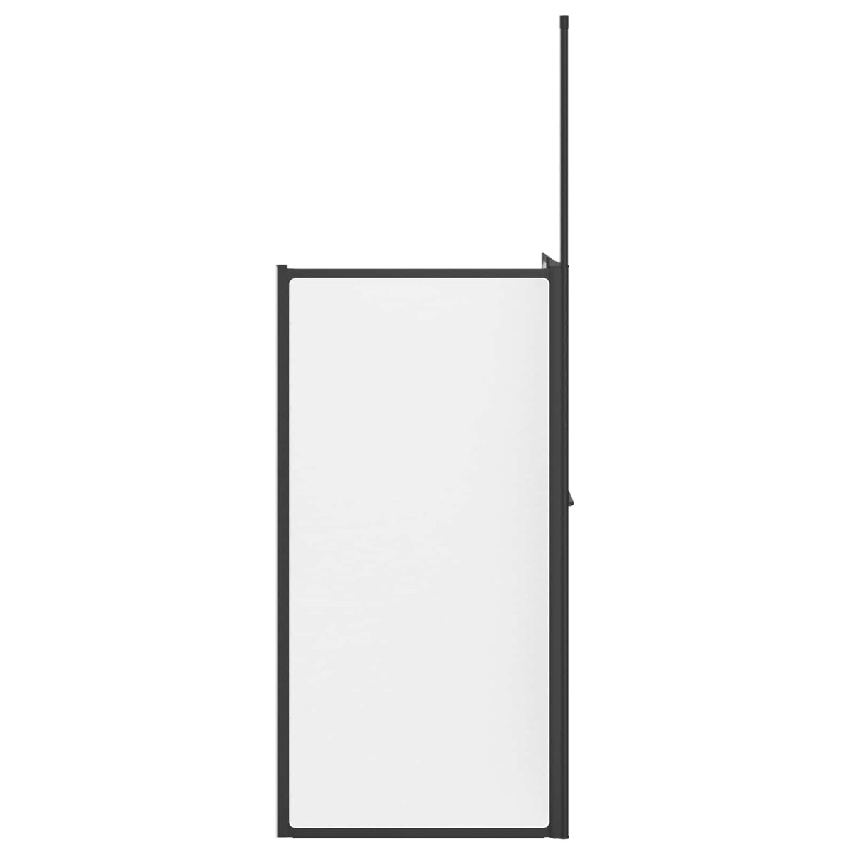 vidaXL Douchescherm Vouw Other Zwart 120 x 70 x 137 cm Aluminium