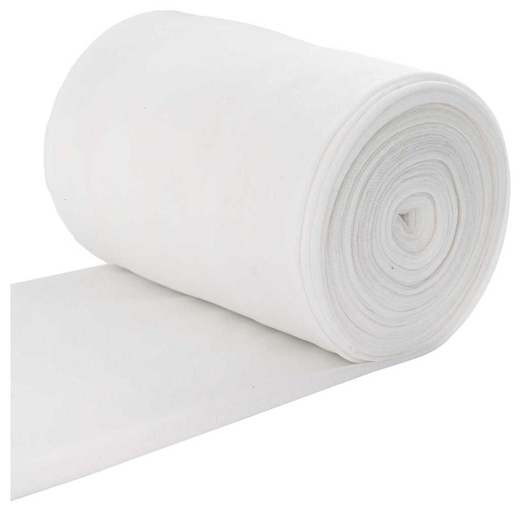 vidaXL Afvoerbuissleeve Wit 10 m Stof