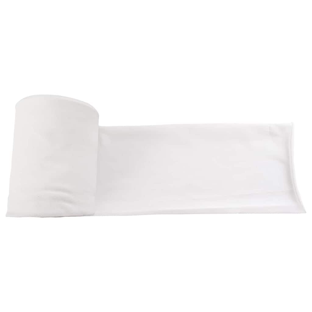 vidaXL Afvoerbuissleeve Wit 10 m Stof