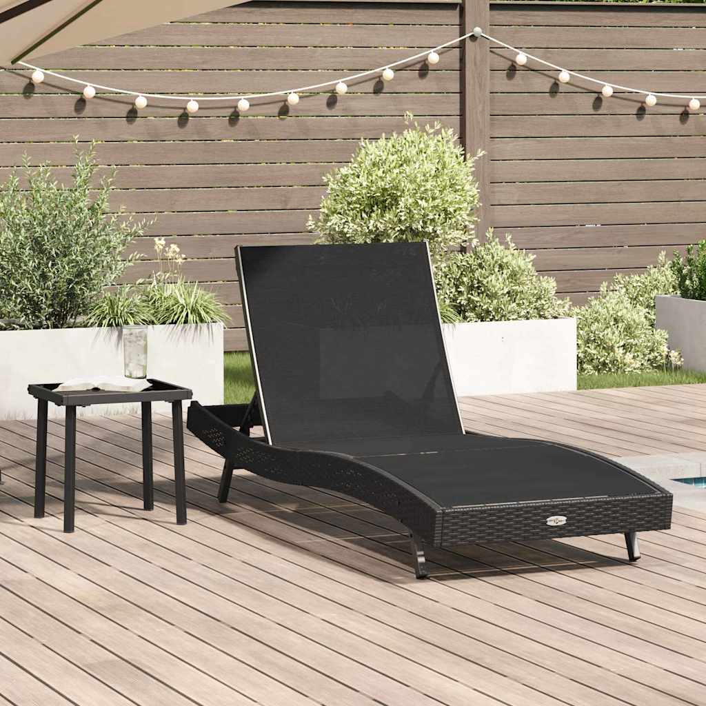 vidaXL Ligstoel 2 pcs Bruin 40 x 40 x 40.5 cm poly rattan