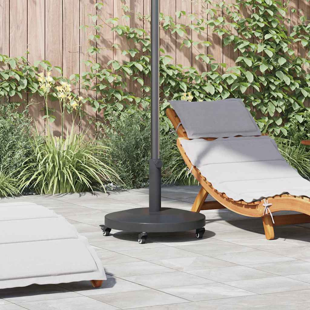 vidaXL Buiten Parasols Donkerhout 48 x 48 x 32 cm Staal, Beton