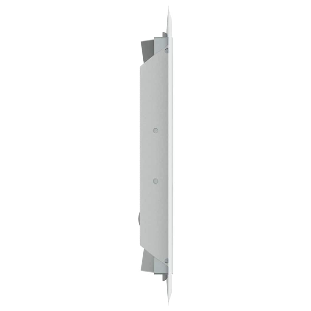 vidaXL Toegangs paneel 2 pcs Wit 20 x 20 cm Staal