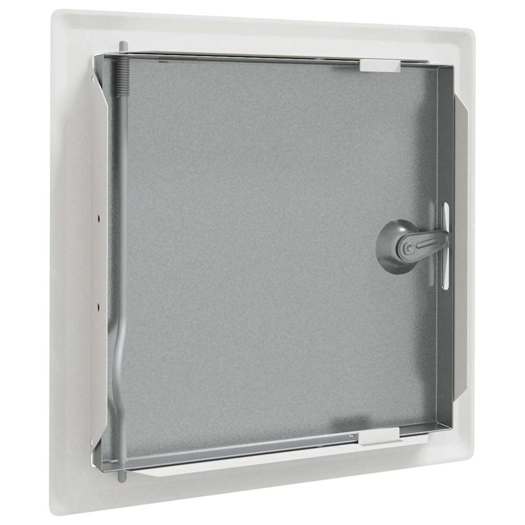 vidaXL Toegangs paneel 2 pcs Wit 20 x 20 cm Staal