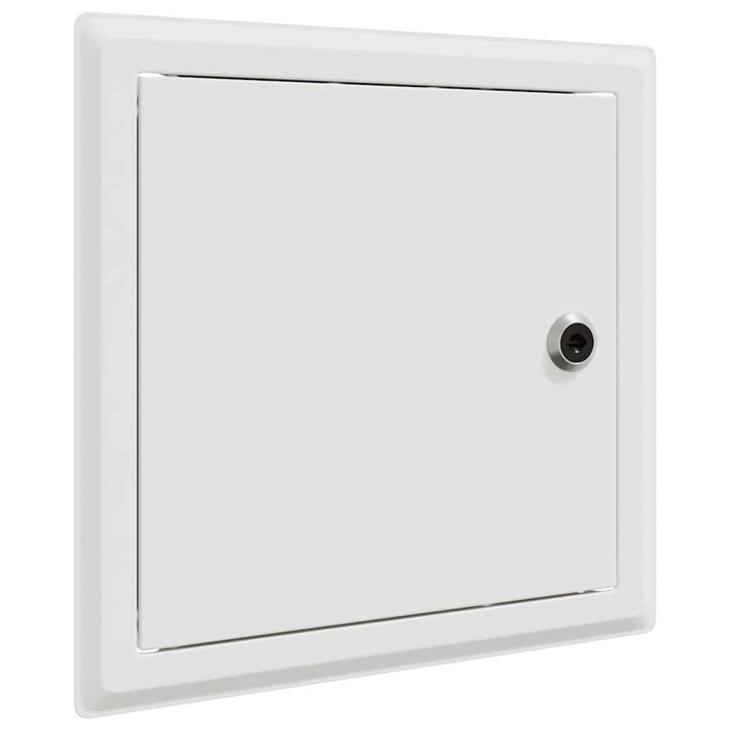 vidaXL Toegangs paneel 2 pcs Wit 20 x 20 cm Staal