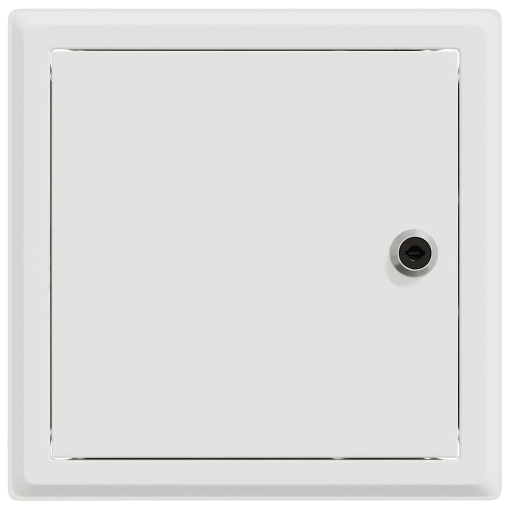 vidaXL Toegangs paneel 2 pcs Wit 20 x 20 cm Staal