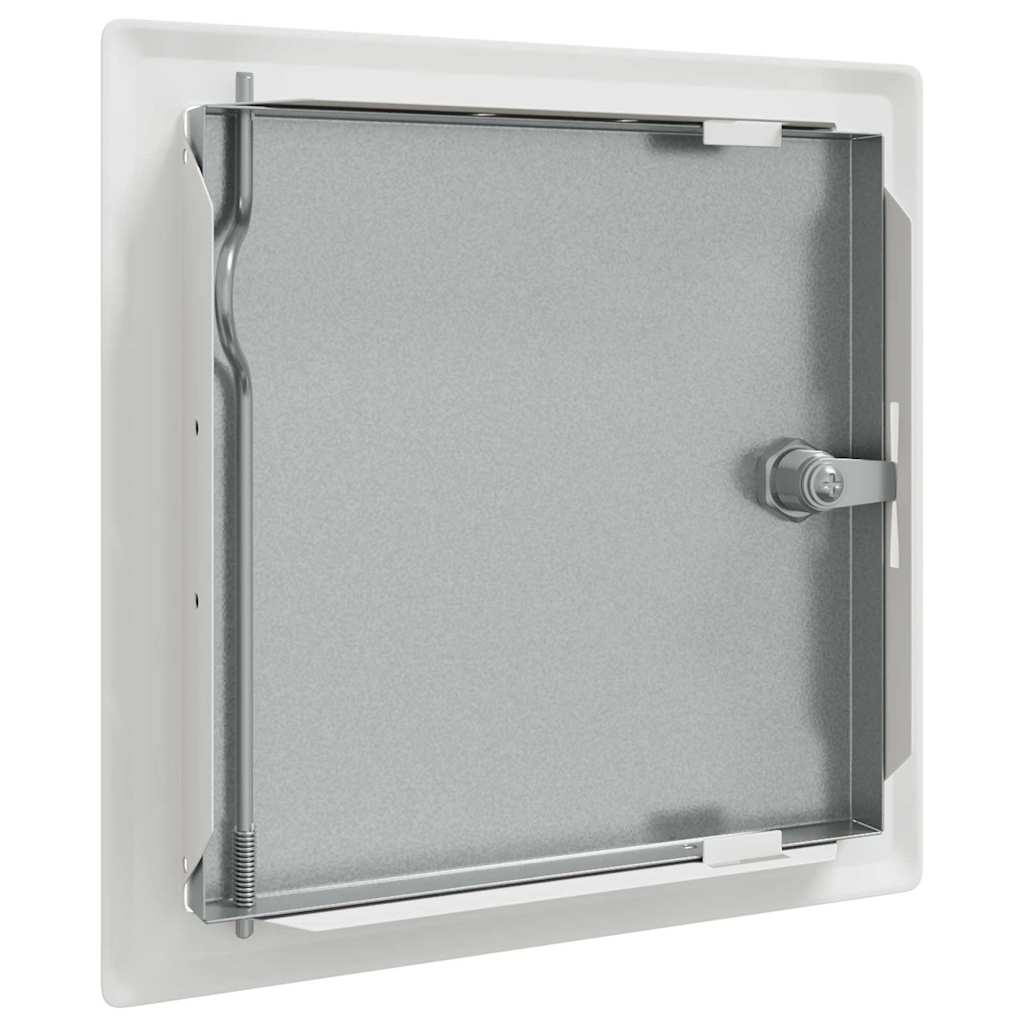 vidaXL Toegangs paneel 2 pcs Wit 20 x 20 cm Staal