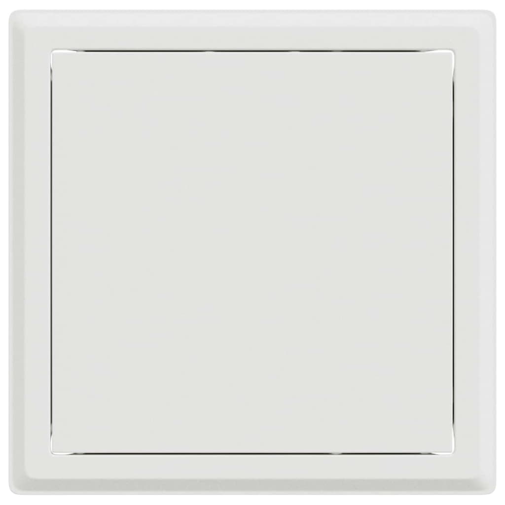 vidaXL Toegangs paneel 2 pcs Wit 20 x 20 cm Staal
