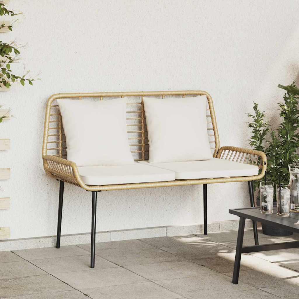 vidaXL Tuin Eetset 3 pcs Zwart, Antraciet Poly riet, staal