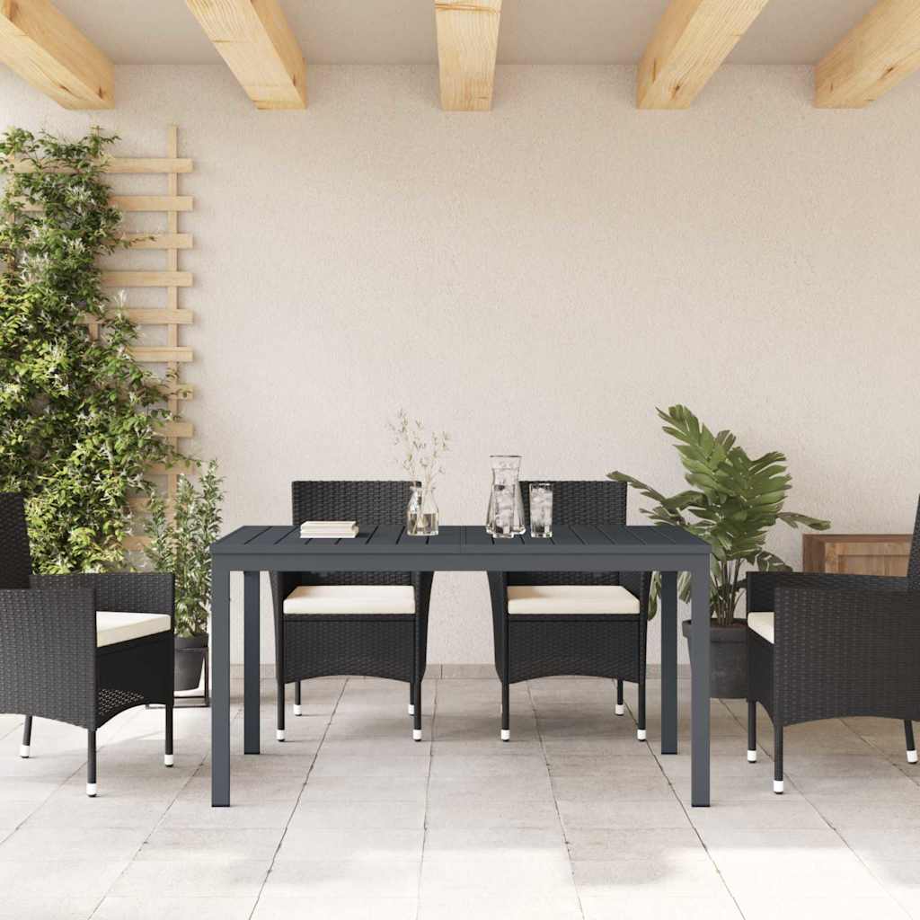 vidaXL Uittrektafel Antraciet 180 x 80 x 76 cm Staal