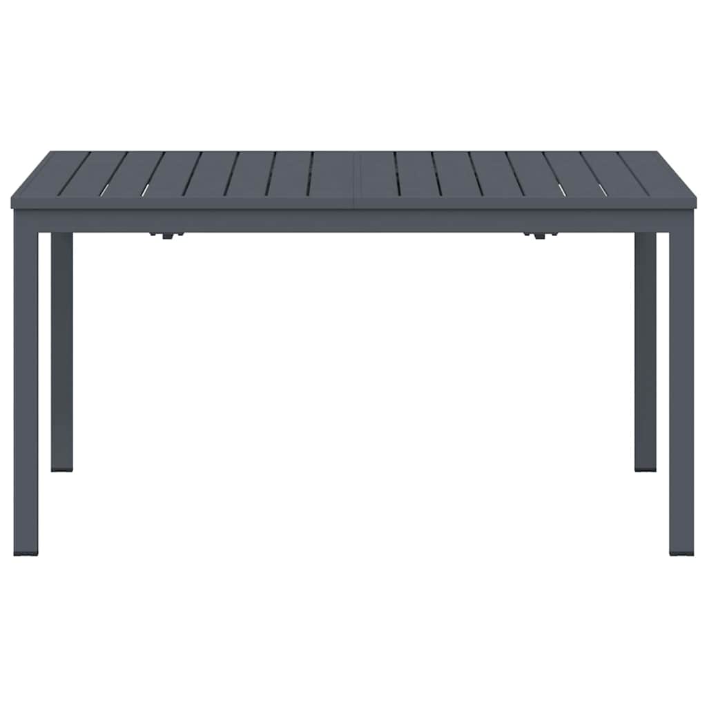 vidaXL Uittrektafel Antraciet 180 x 80 x 76 cm Staal