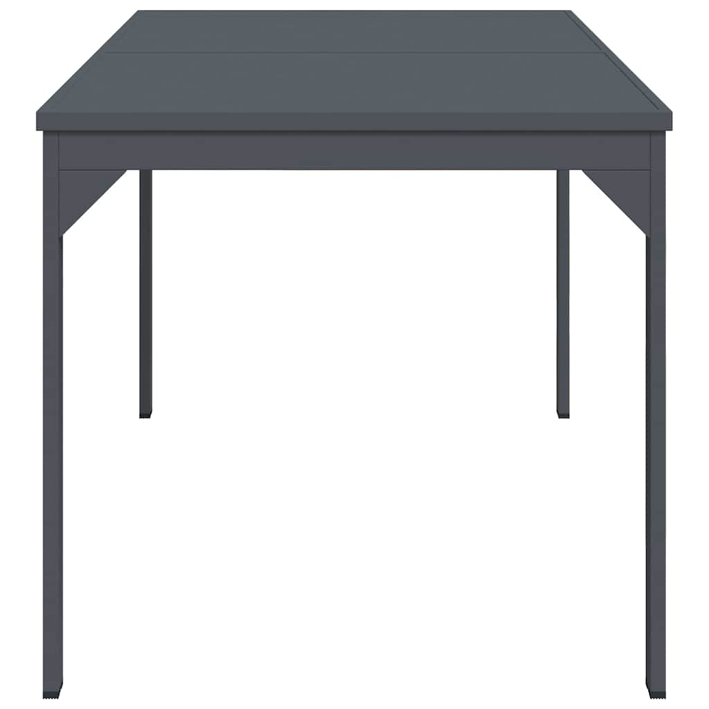 vidaXL Uittrektafel Antraciet 180 x 80 x 76 cm Staal