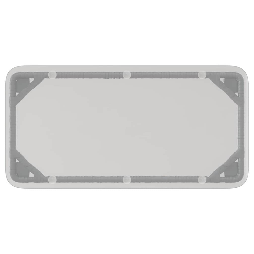 vidaXL Tuinstafel Zwart 80 x 40 x 45 cm Poly riet