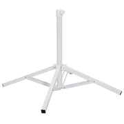 vidaXL Parasolvoet Wit Staal voor paal van 25-32 mm