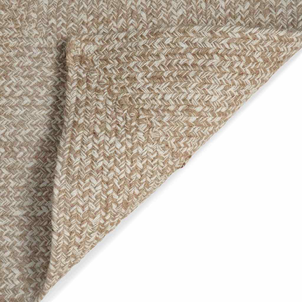 vidaXL Tapijt Basketweave Natuurlijk en wit 60 x 200 cm Jute