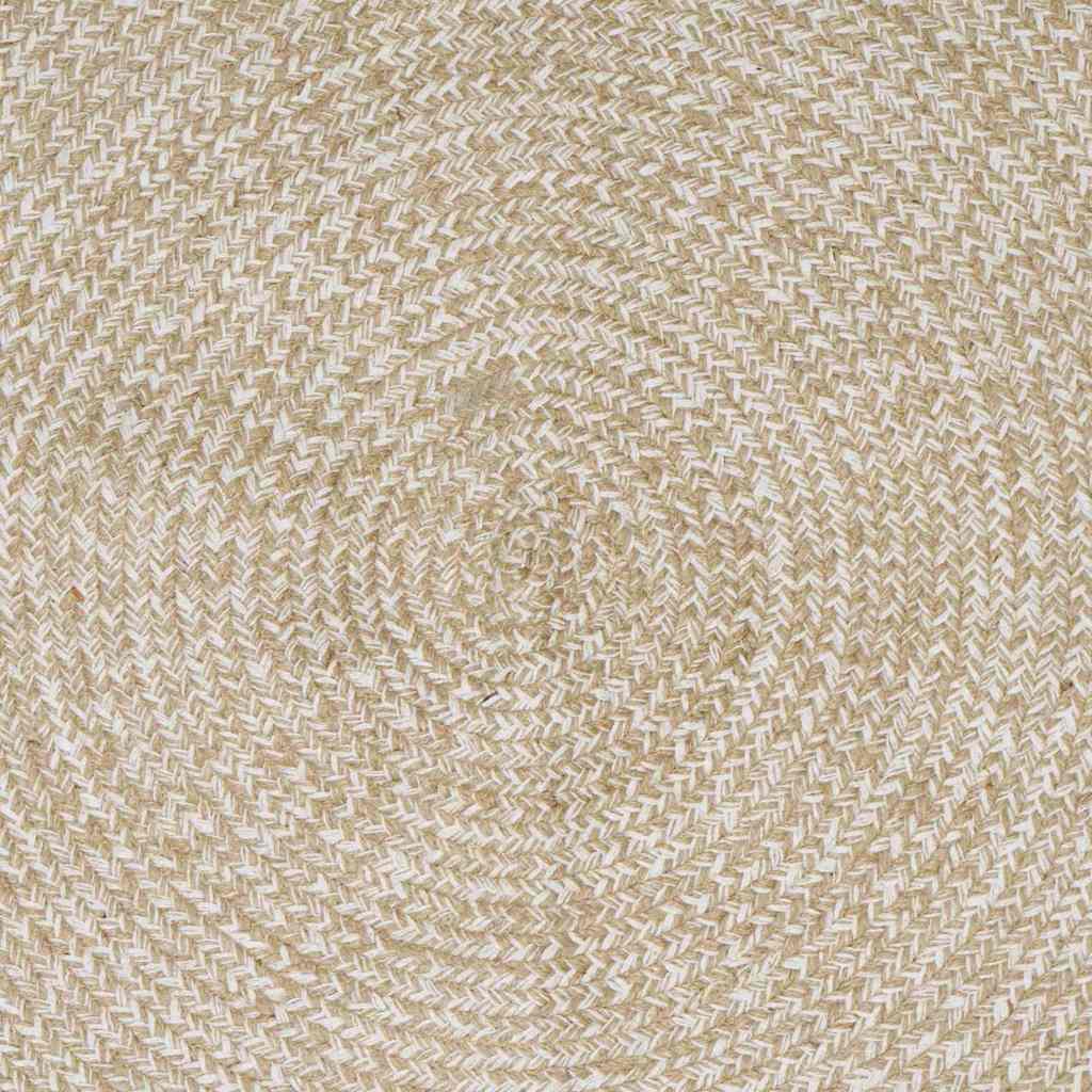 vidaXL Vloerkleed Natuurlijk en Wit 60 x 110 cm Jute