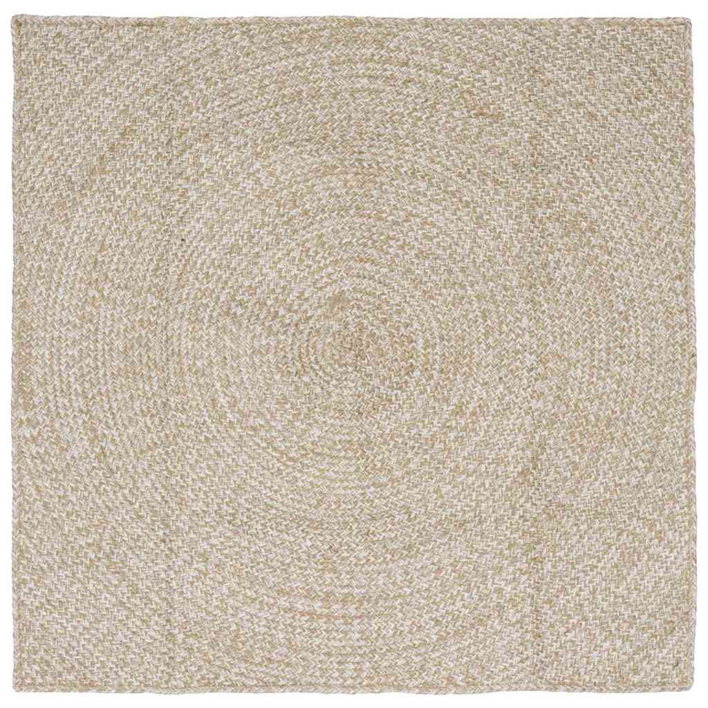 vidaXL Vloerkleed Natuurlijk en Wit 60 x 110 cm Jute