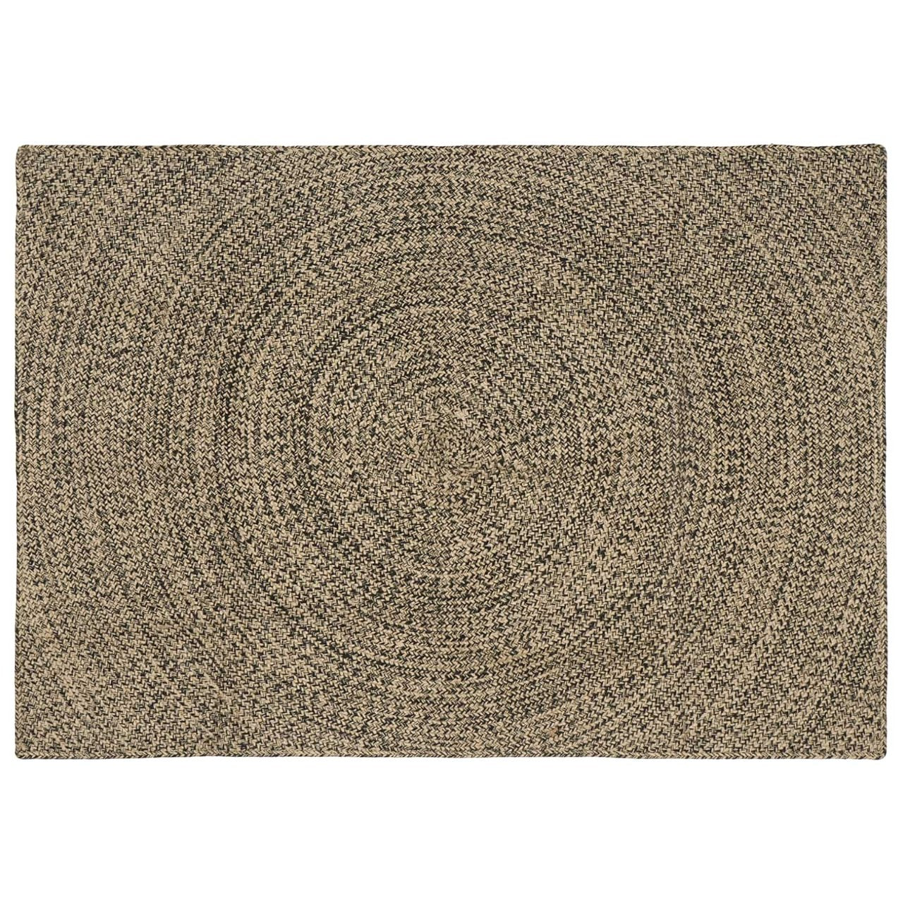 vidaXL Vloerkleed Natuurlijk en Wit 60 x 110 cm Jute