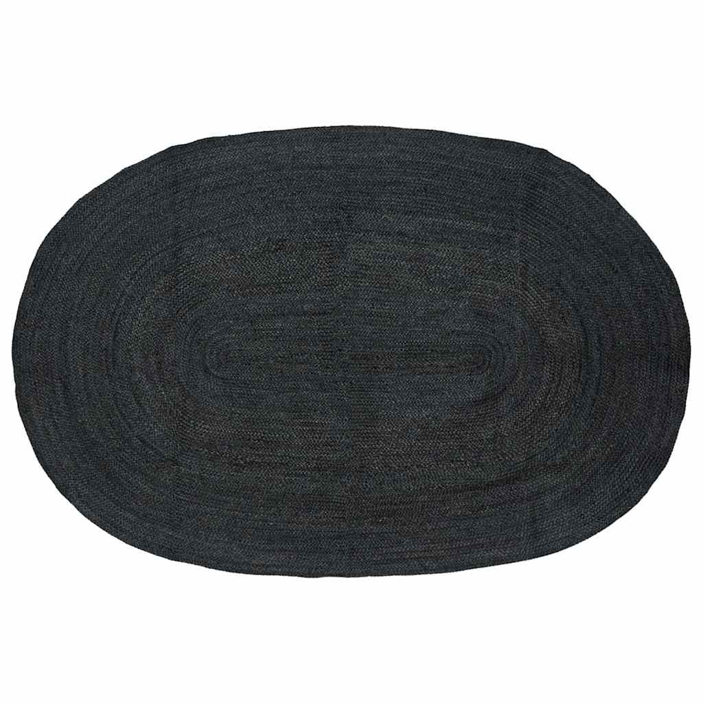 vidaXL Vloerkleed Natuurlijk en Zwart 300 x 300 cm Jute