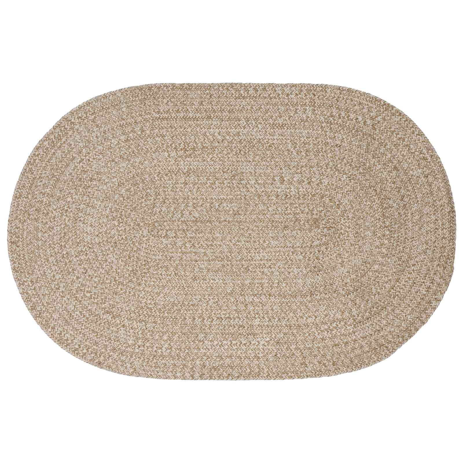 vidaXL Vloerkleden Wit 100 x 152 cm Jute