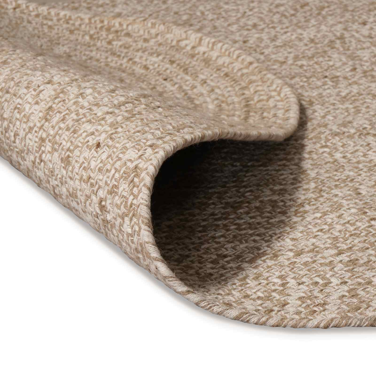 vidaXL Vloerkleden Wit 100 x 152 cm Jute