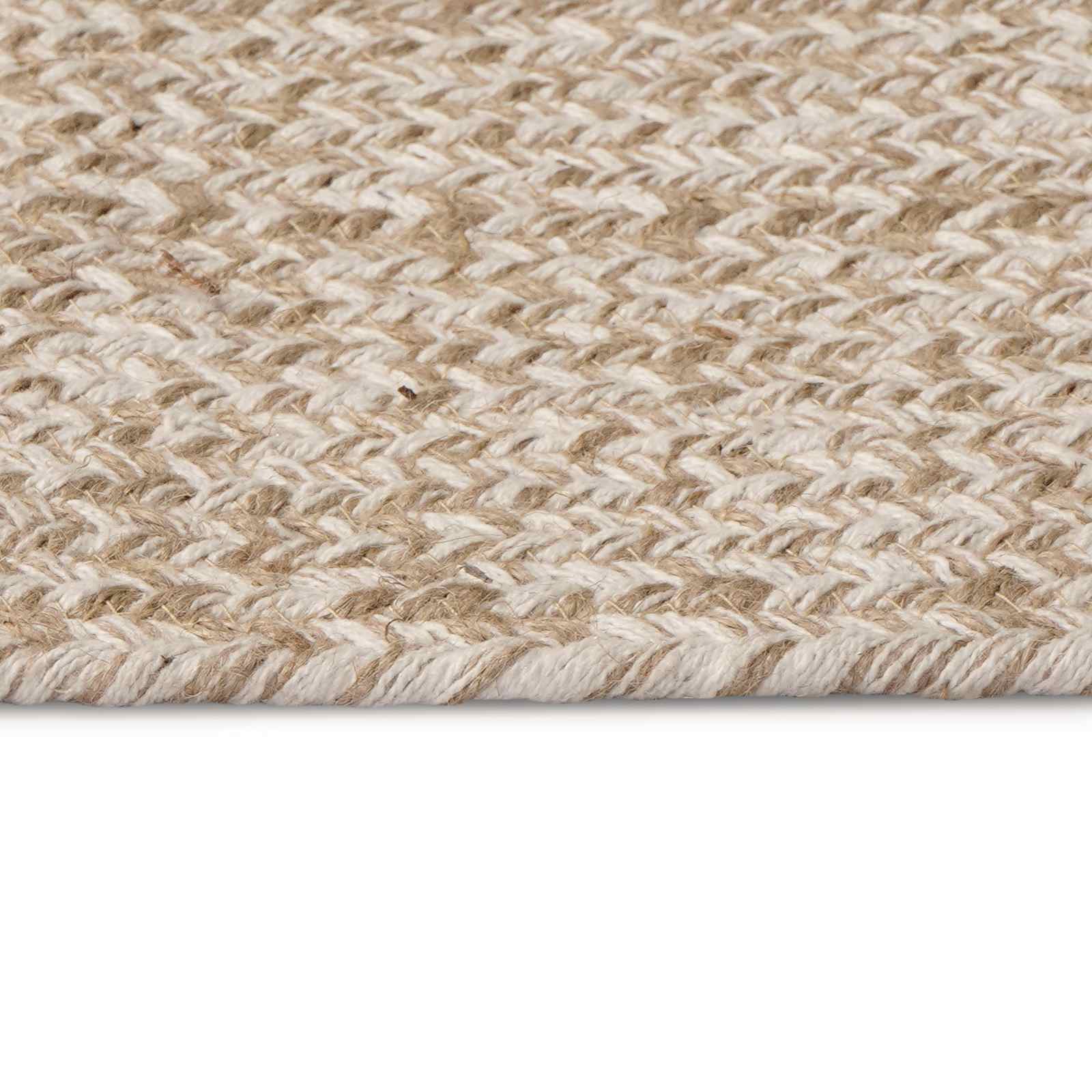 vidaXL Vloerkleden Wit 100 x 152 cm Jute
