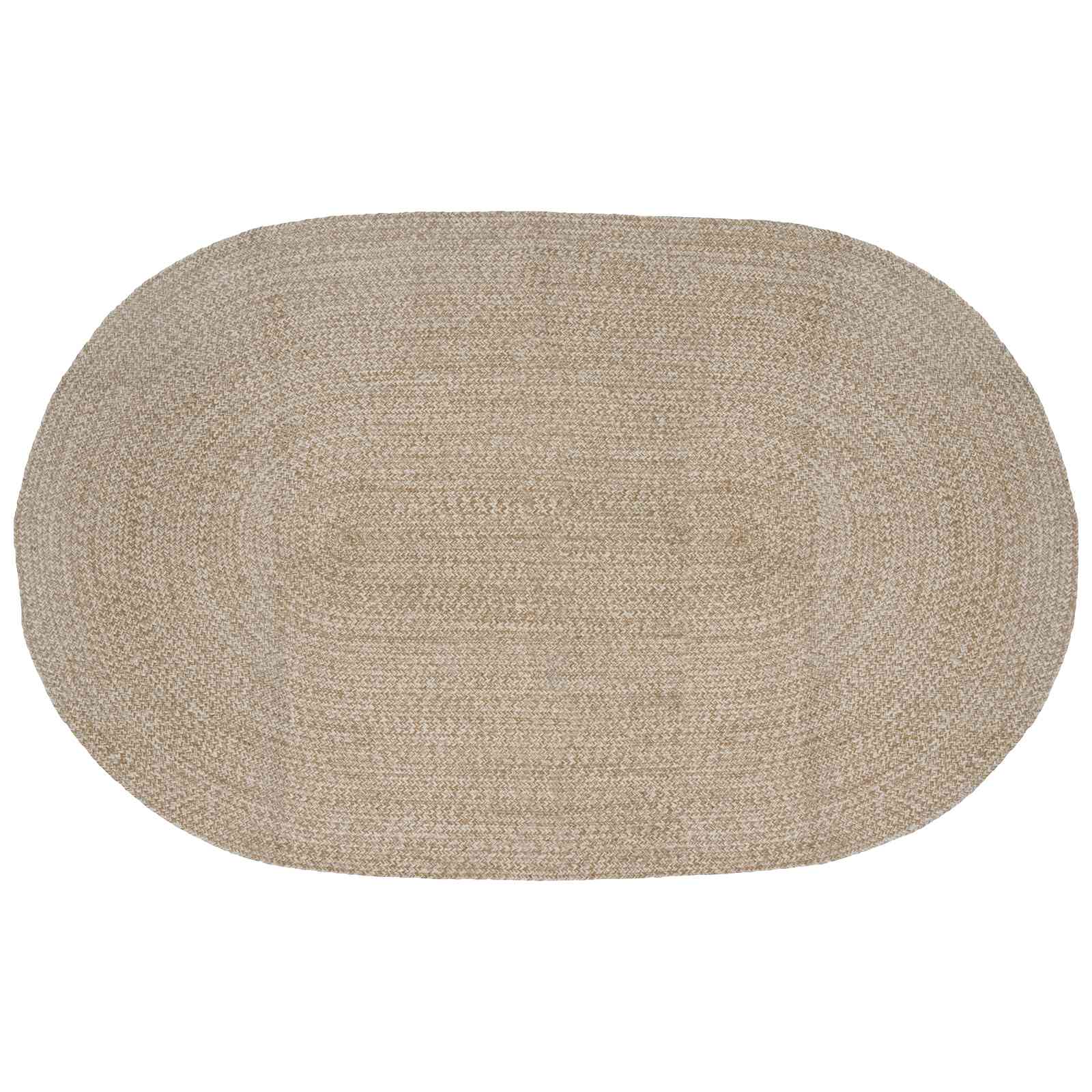 vidaXL Vloerkleden Wit 100 x 152 cm Jute