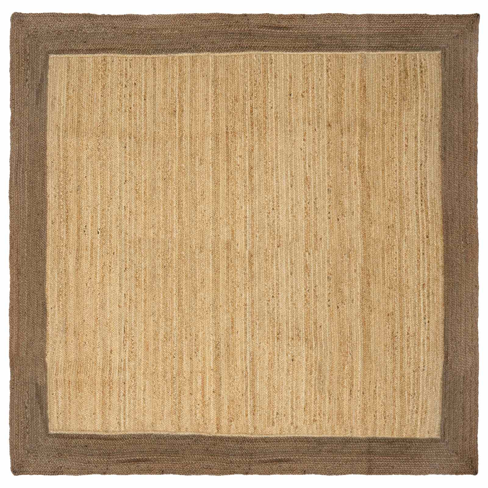 vidaXL Vloerkleden Rechthoekig Natuurlijk en Grijs 60 x 110 cm Jute