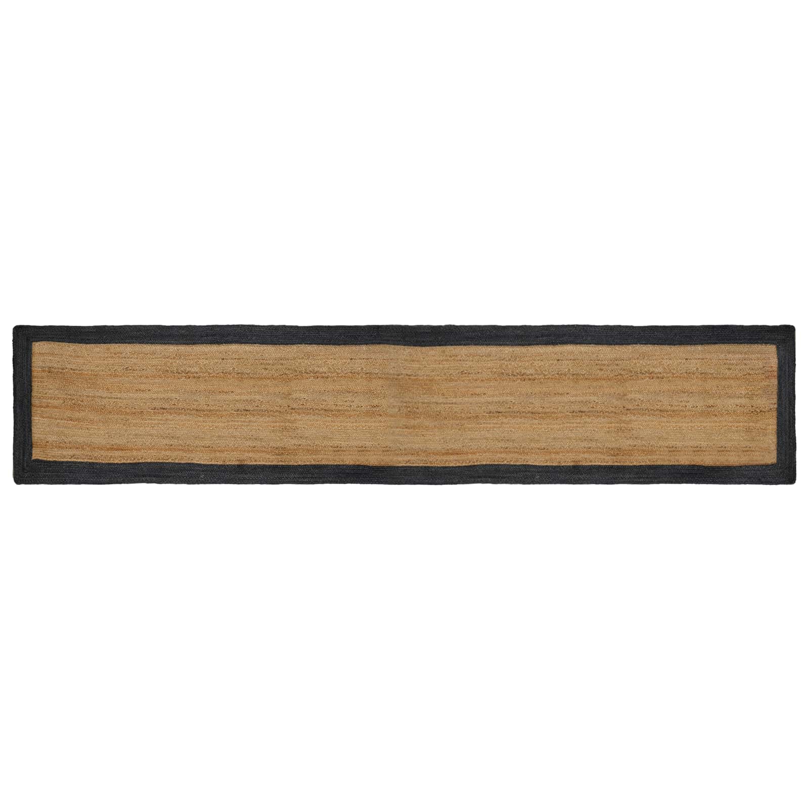 vidaXL Vloerkleden Rechthoekig Natuurlijk en Grijs 60 x 110 cm Jute