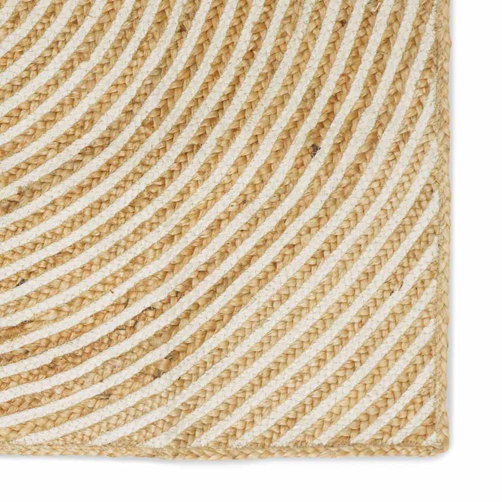 vidaXL Vloerkleed Natuurlijk en Wit 60 x 110 cm Jute