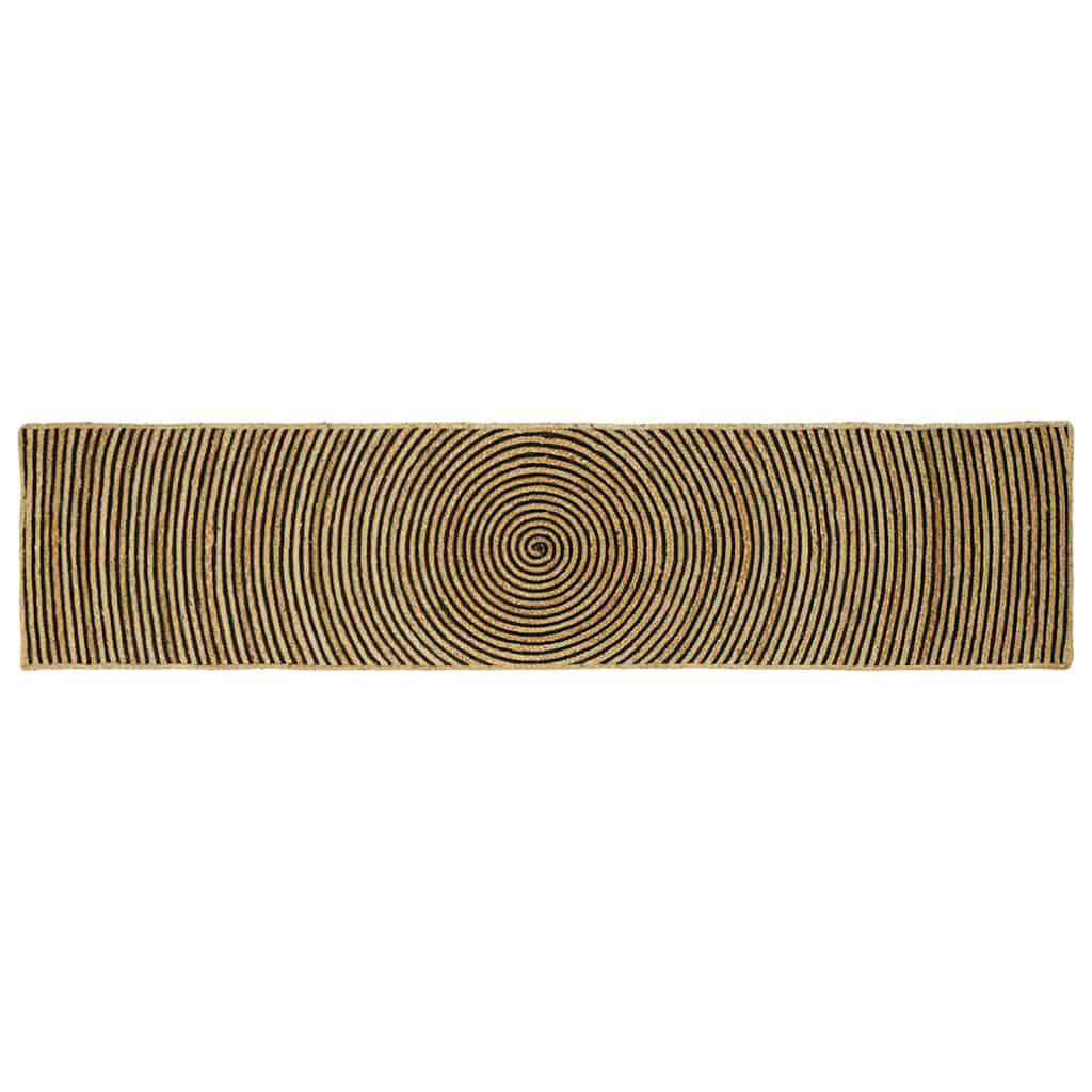 vidaXL Vloerkleed Natuurlijk en Wit 60 x 110 cm Jute