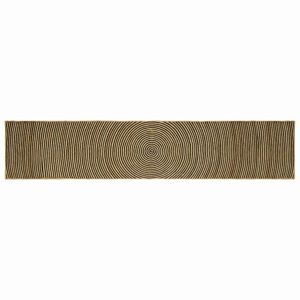 vidaXL Vloerkleed Natuurlijk en Wit 60 x 110 cm Jute