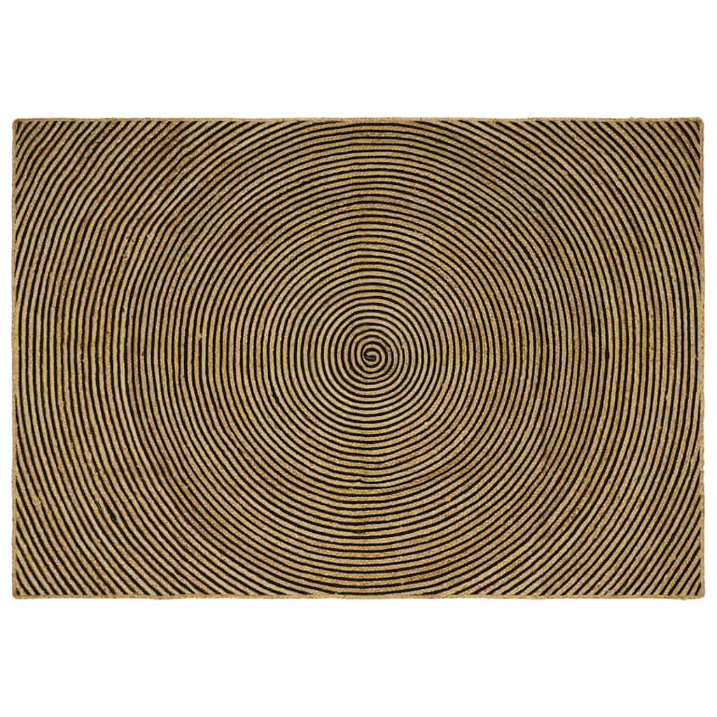 vidaXL Vloerkleed Natuurlijk en Wit 60 x 110 cm Jute