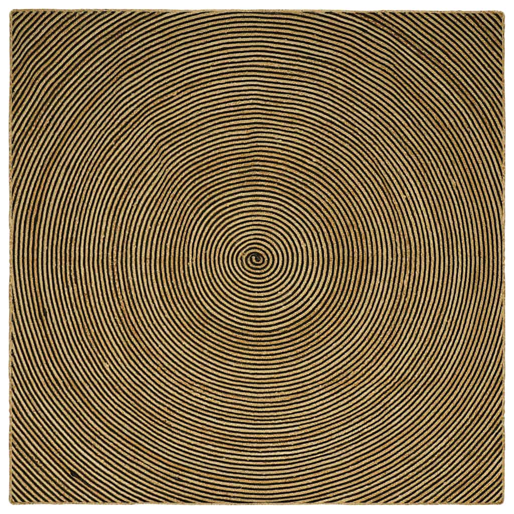 vidaXL Vloerkleed Natuurlijk en Wit 60 x 110 cm Jute