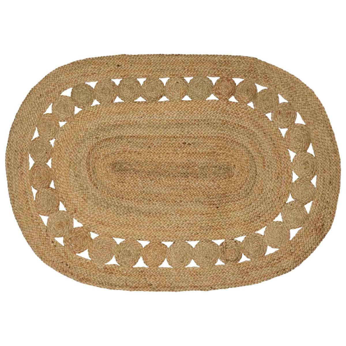 vidaXL Tapijt Beige 100 x 152 cm Jute