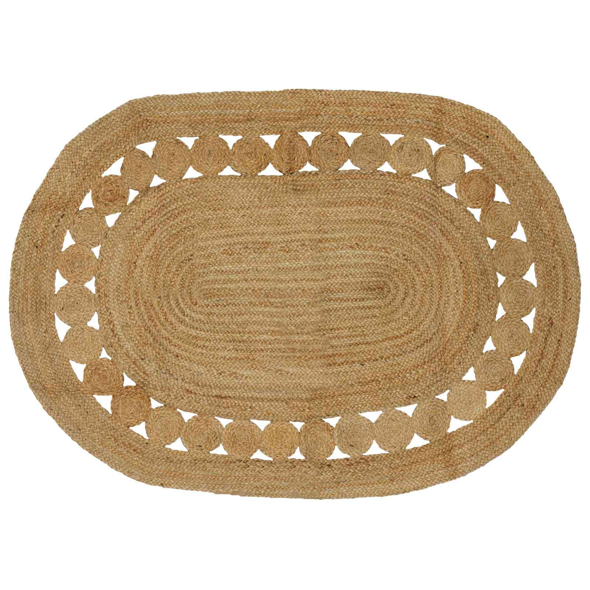 vidaXL Tapijt Beige 100 x 152 cm Jute
