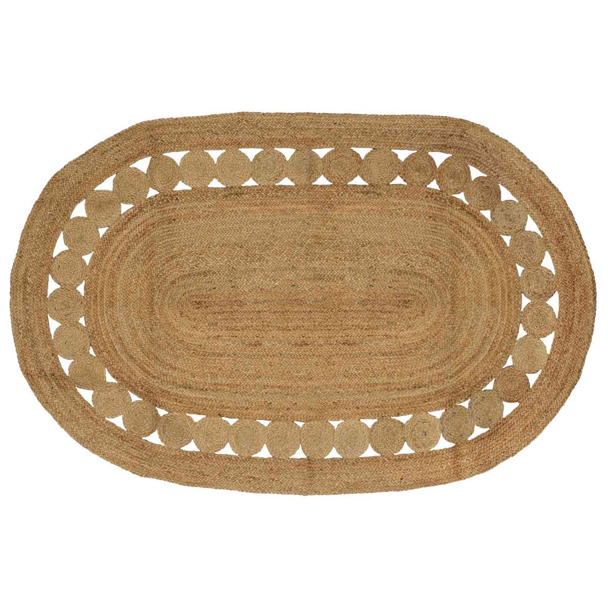 vidaXL Tapijt Beige 100 x 152 cm Jute