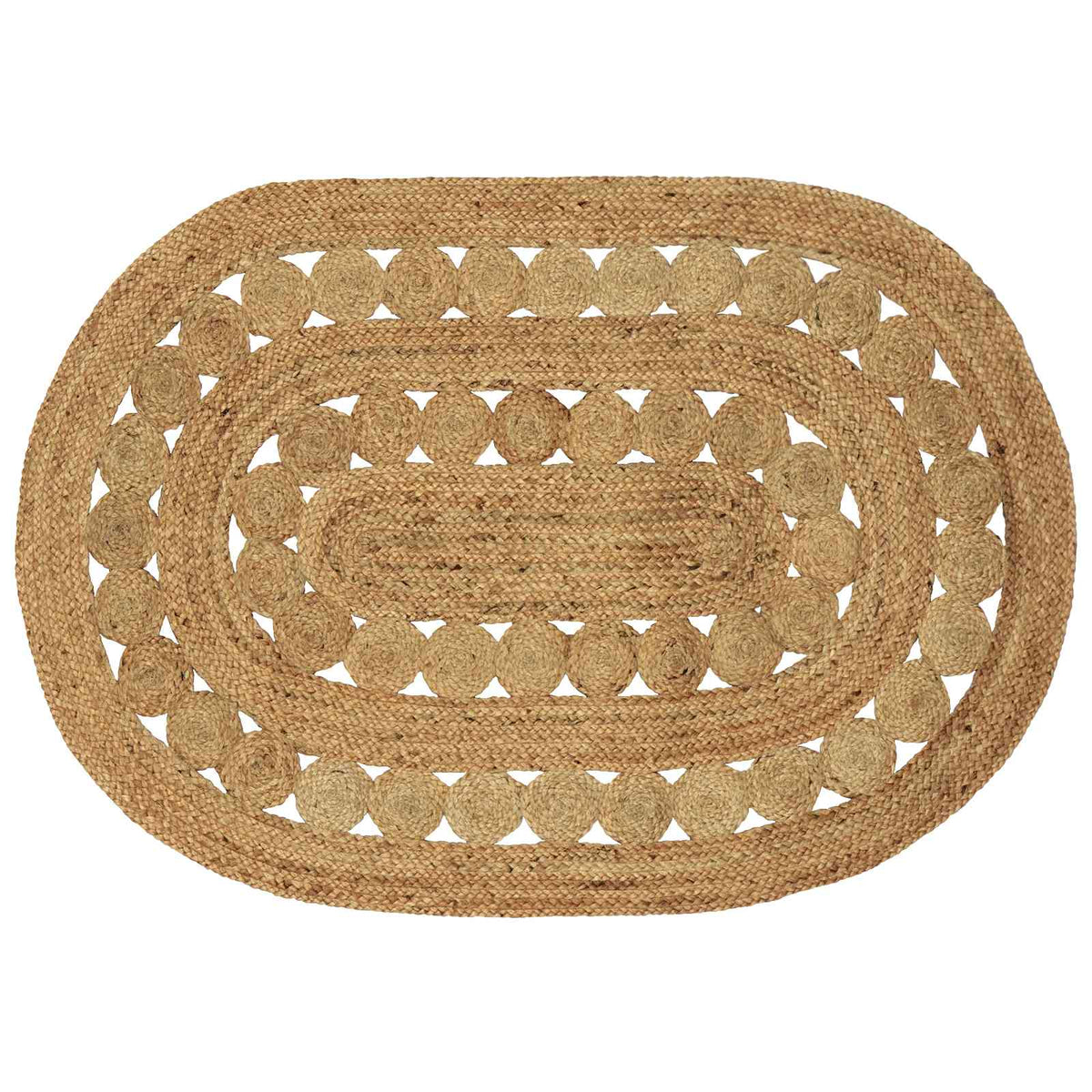 vidaXL Tapijt Beige 100 x 152 cm Jute