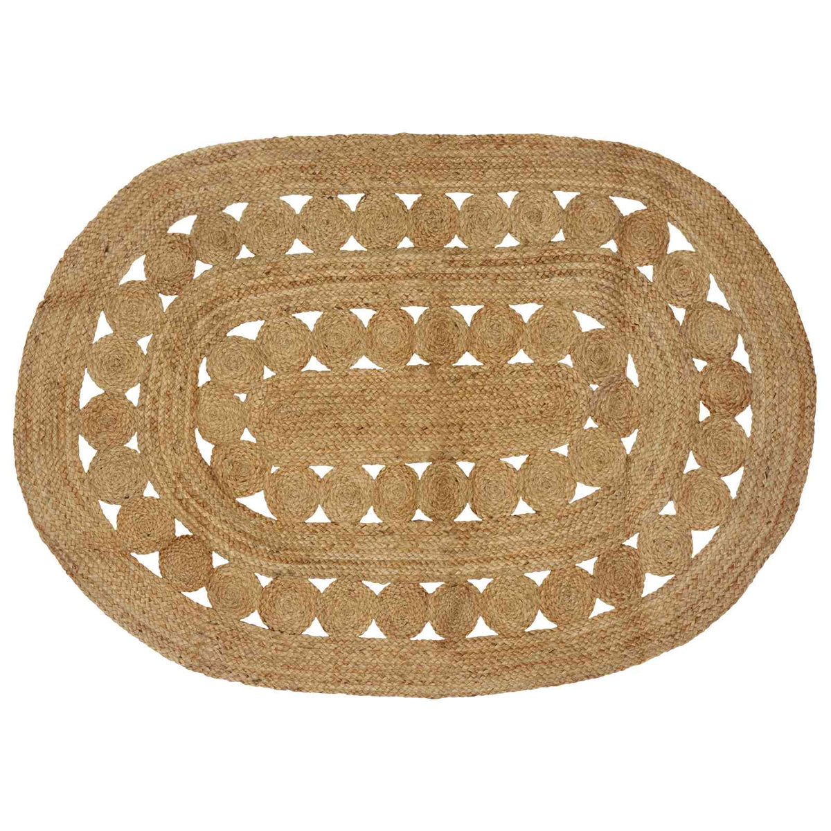 vidaXL Tapijt Beige 100 x 152 cm Jute