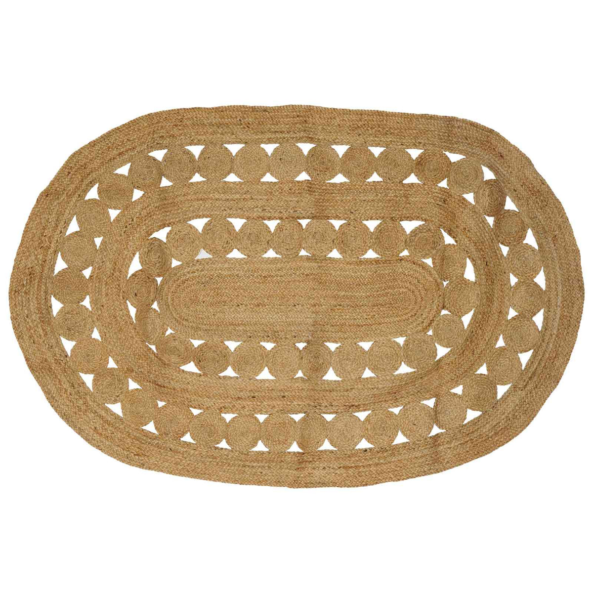 vidaXL Tapijt Beige 100 x 152 cm Jute