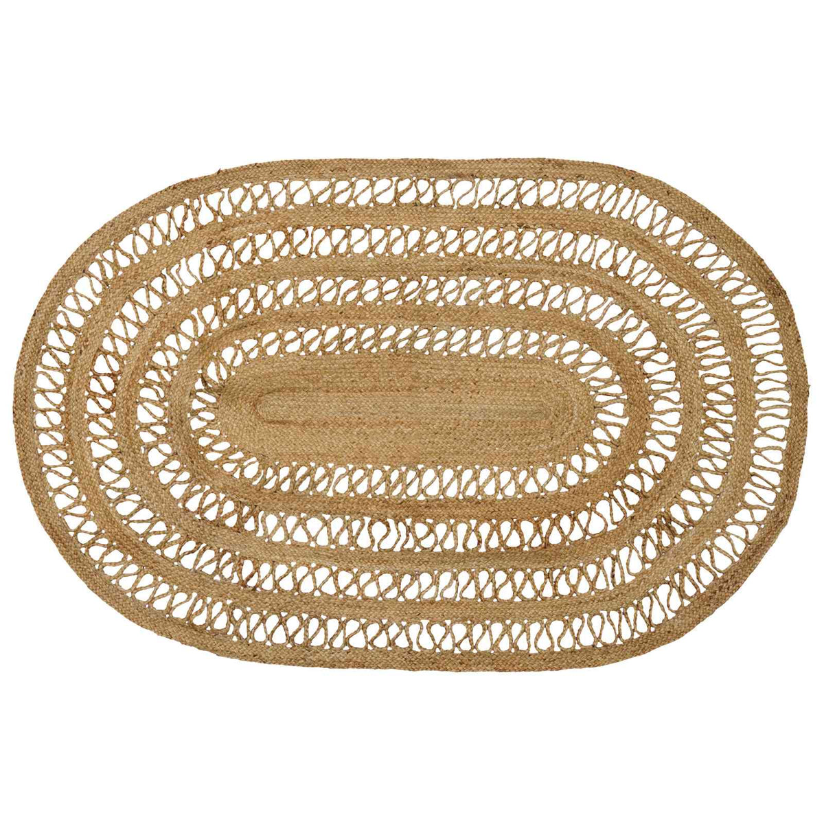 vidaXL Tapijt Beige 100 x 152 cm Jute
