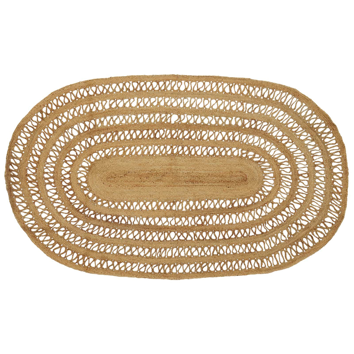 vidaXL Tapijt Beige 100 x 152 cm Jute