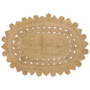 vidaXL Tapijt Beige 100 x 152 cm Jute