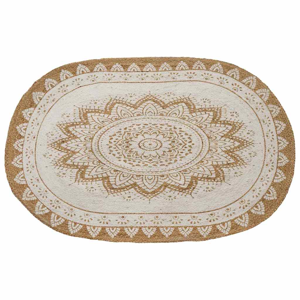vidaXL Tapijt Bruin 100 x 152 cm Jute