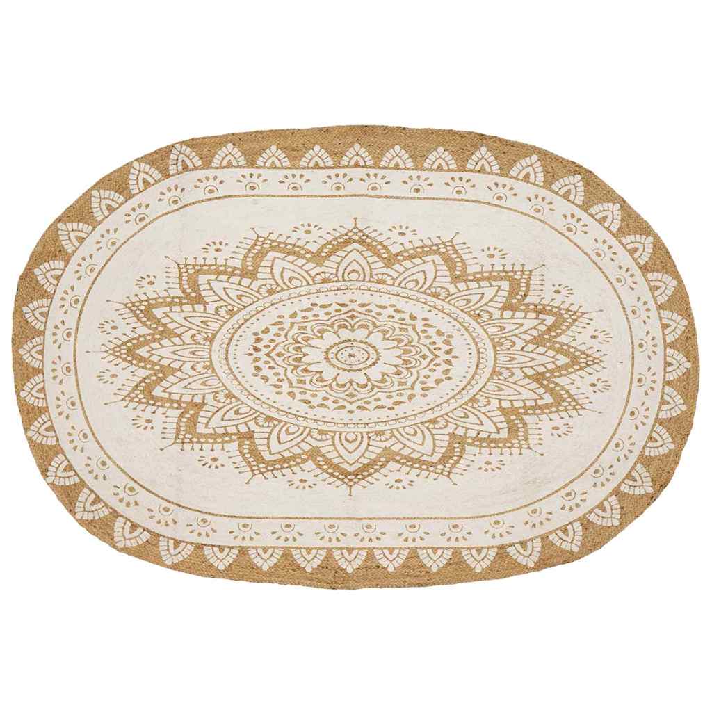 vidaXL Tapijt Bruin 100 x 152 cm Jute