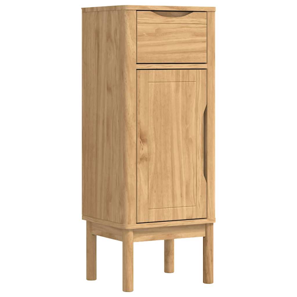 vidaXL Badkamerkast Wasbruin 35 x 30 x 85 cm Massief grenenhout