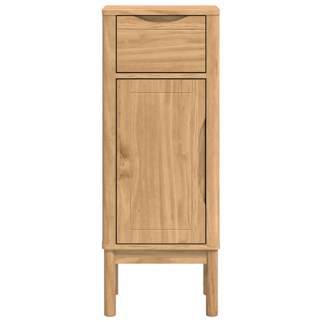 vidaXL Badkamerkast Wasbruin 35 x 30 x 85 cm Massief grenenhout
