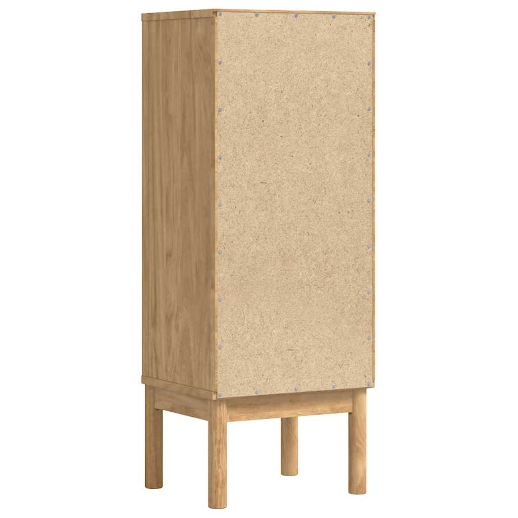 vidaXL Badkamerkast Wasbruin 35 x 30 x 85 cm Massief grenenhout